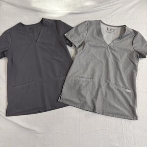 FIGS Casma Scrub Woman Bundle XS Graphite & Black Technical Collection Nurse